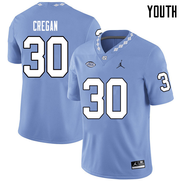 Jordan Brand Youth #30 Devin Cregan North Carolina Tar Heels College Football Jerseys Sale-Carolina